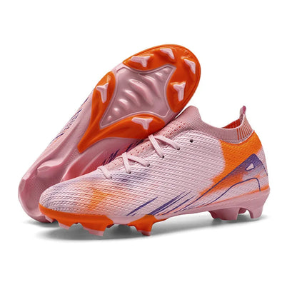 Scarpe da calcio professionali da uomo per attività all'aperto con suola in gomma, scarpe da allenamento resistenti e comode per adulti e adolescenti, scarpe da calcio antiscivolo