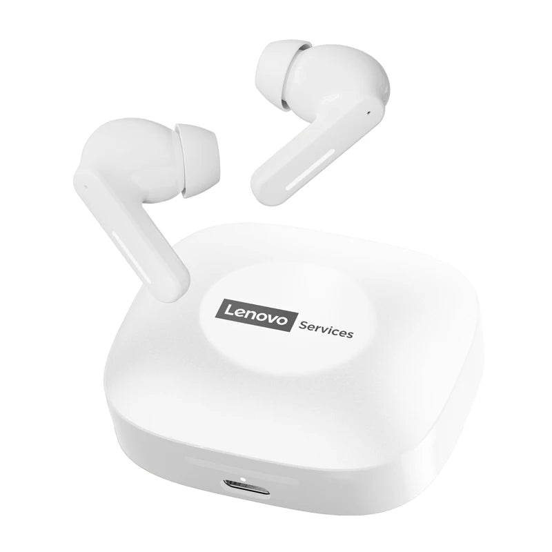 Lenovo LE209 Gaming Headset Wireless Bluetooth 6.0 Earbuds with ANC Noise Reduction, 35H Battery Life Sports Earphones, Waterproof Low Latency Gaming Headphones
