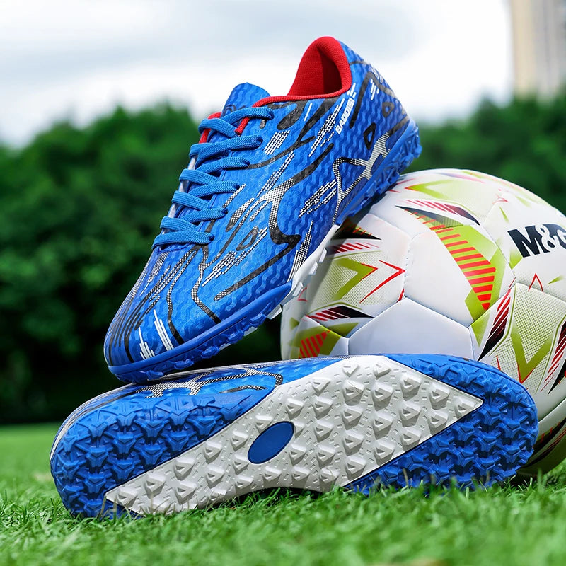 Nouveaux hommes chaussures de Football Sport formation bottes de Football doux ultraléger respirant professionnel baskets unisexe herbe crampons Match