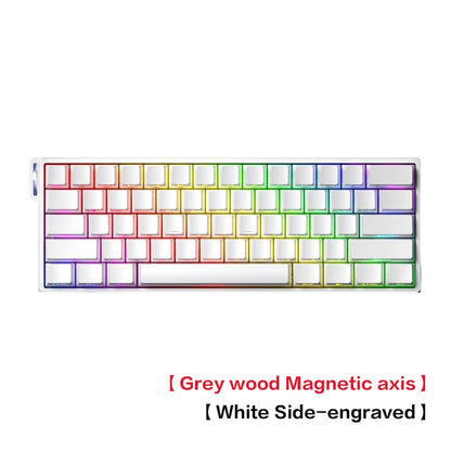 AULA WIN60 HE Magnetic Axis Mechanical Keyboard, 61-Key Wired Gaming Keyboard with Hall Effect Switches, 8K Polling Rate, Hot-Swappable RGB Keyboard for Esports & PC Gaming