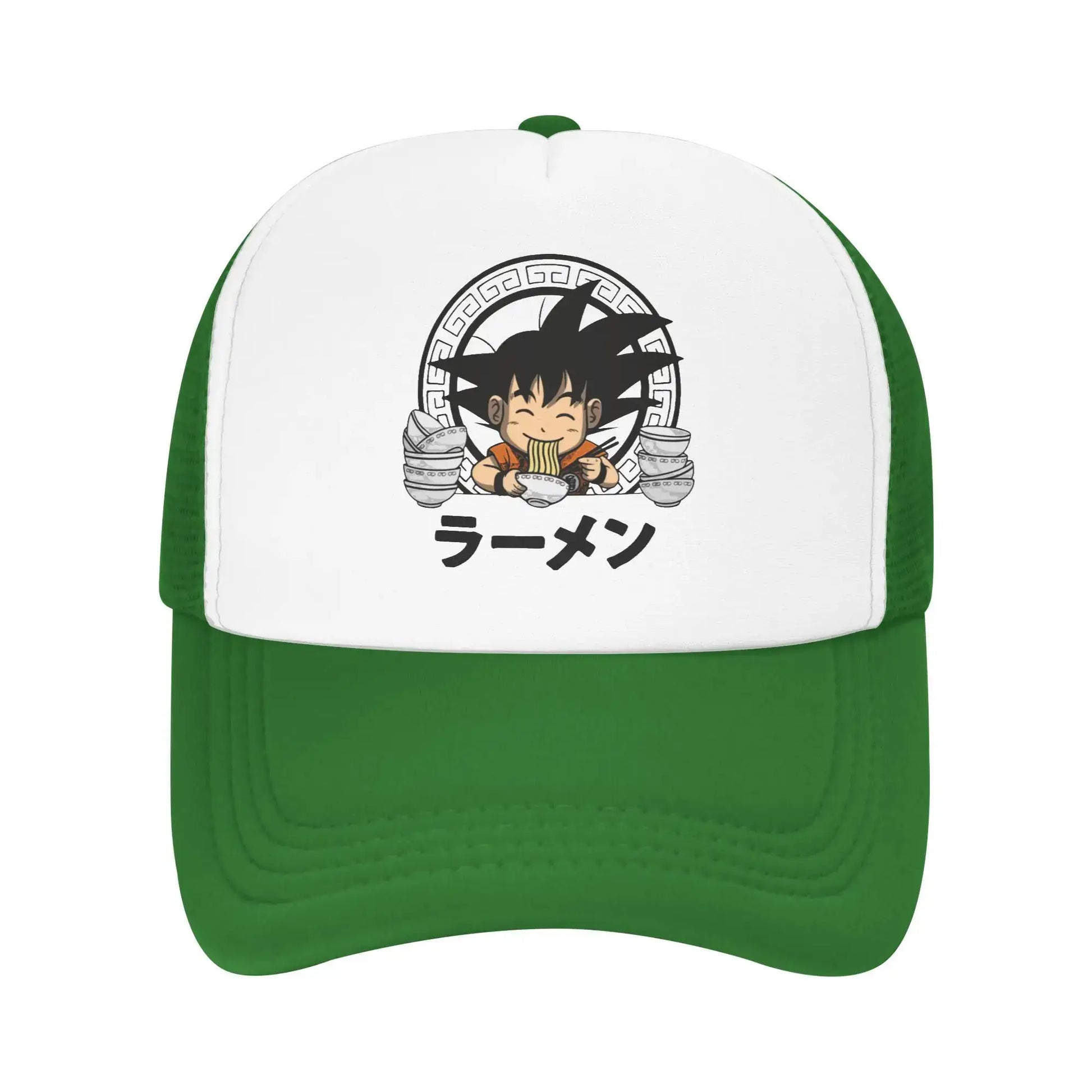 Goku Kid Ramen Dragon Ball Trucker Hat Men Women Vintage Anime Manga Hats Sports Cap Adjustable Polyester Baseball Caps Summer, Produit gaming premium Fraquane, produits de luxe, nouvelle génération, équipement gamer