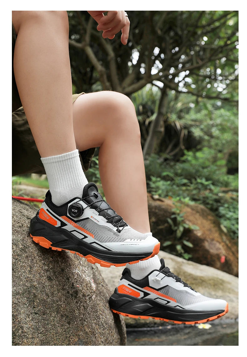 Chaussures de randonnée en plein air élégantes pour hommes, baskets de Trekking résistantes avec doublure chaude en peluche pour l'hiver