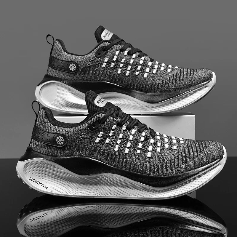 Nieuwe hardloopschoenen voor heren, sportief en casual, luxe modieuze sneakers, lichtgewicht, ademend, comfortabel voor joggen en wandelen