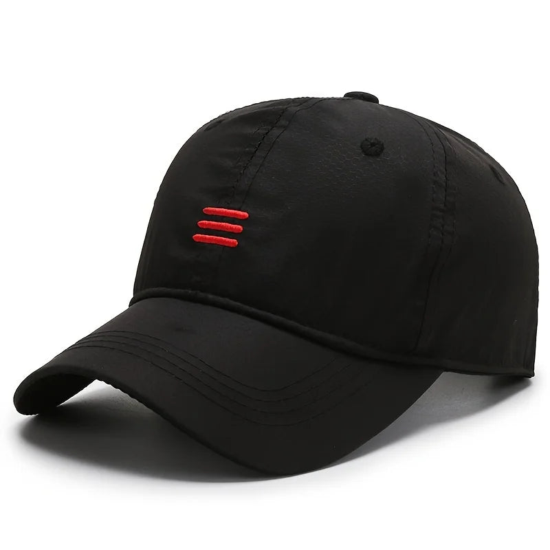 Quick-Dry, Breathable Baseball Cap - Adjustable, Moisture-Wicking Sun Hat for Outdoor Sports & All Seasons