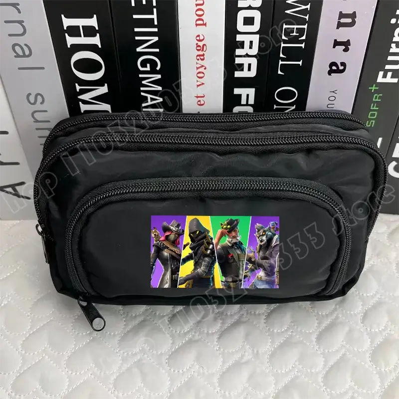 Fortnite Pen Box Creative Game Pattern Pencil Case Harajuku Storage Bag Boy Girl Back to School Supplies Birthday Party Gifts