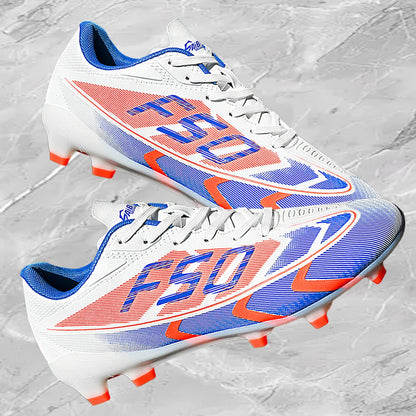 Chaussures de football unisexes AG FG, crampons longs en TPU, crampons de football absorbant les chocs pour les matchs sur gazon naturel et artificiel en extérieur