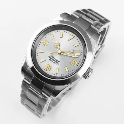 36mm/39mm Corgeut Luxury White Black Automatic Mechanical Wristwatches Numbers Men Watch Sapphire Crystal 10bars Reloj Hombre