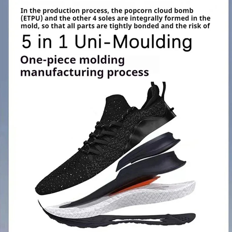 NEW Mijia Sport Shoes 4 Lightweight Ventilate Elastic Knitting Leisure Shoes Breathable Non Slip Sneaker Running Trainer Sneaker