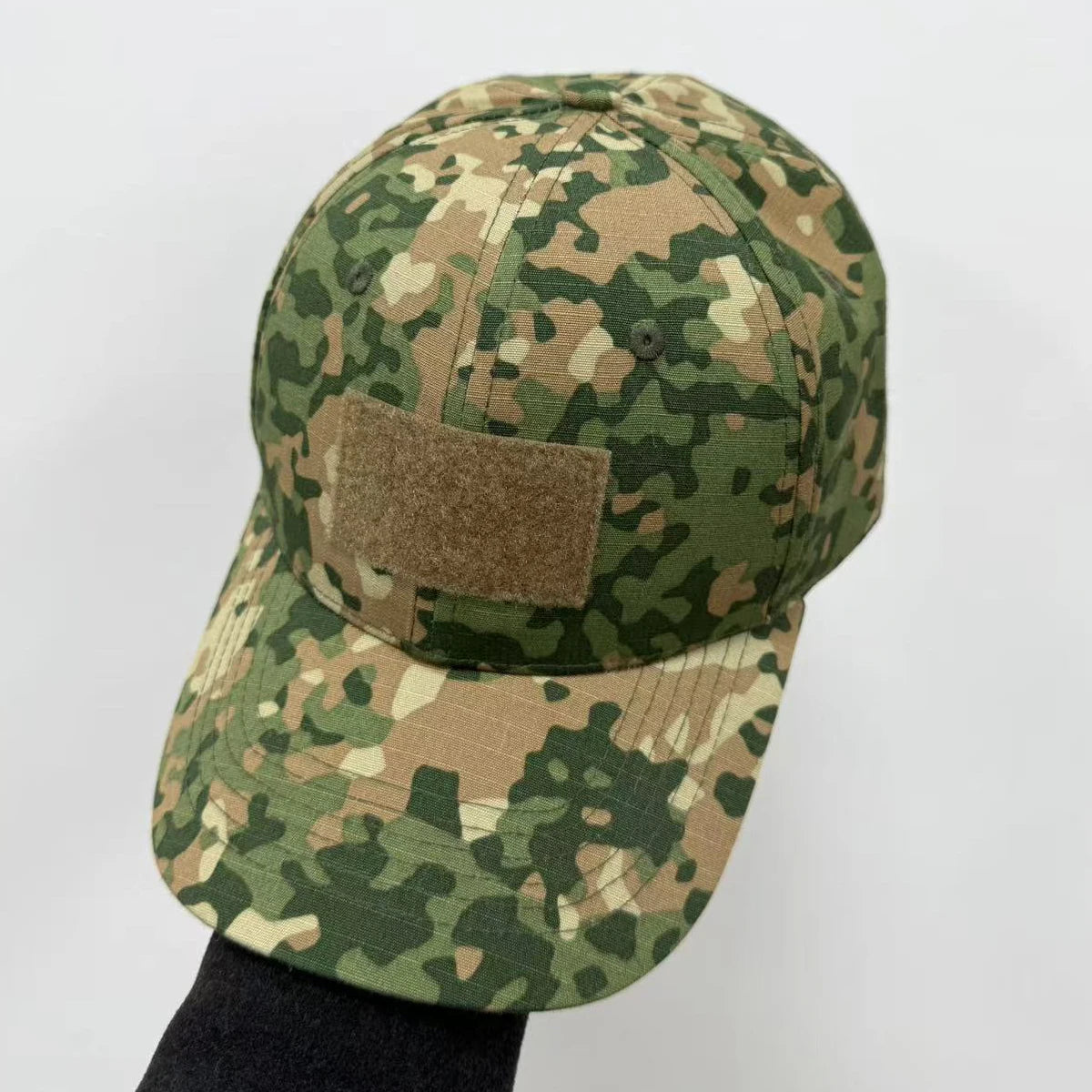 Gorra de béisbol M19 NFP multitono con estampado de camuflaje Flecktran de los Países Bajos para hombre, verde