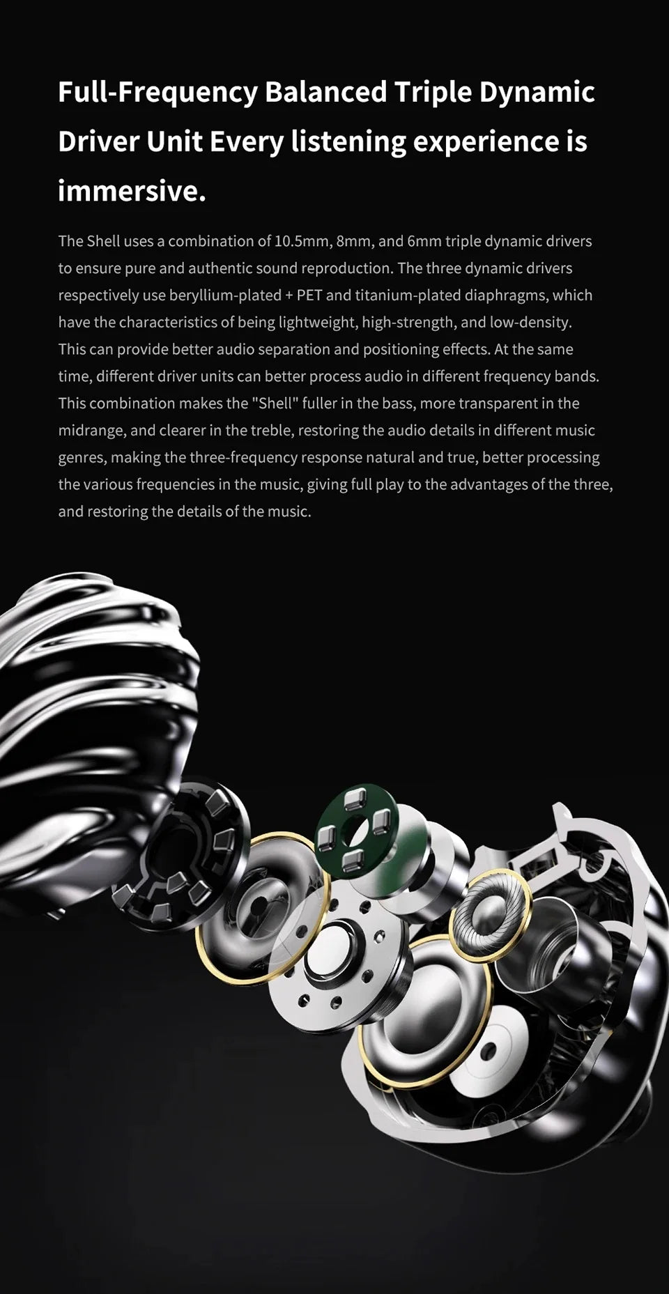 TRN SHELL 4DD+1Planar Hybrid Drivers In-Ear Earpohne IEM 0.78mm Detachable Cable Wired HIFI Music Earbuds Nozzle Design Headset
