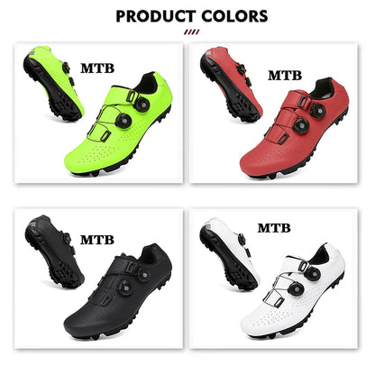 Professional Mountain Bike Cycling Shoes MTB Flat Cleat SPD Shoes Outdoor Self-Locking Big Size 47 Racing Bicycle Sneakers Men