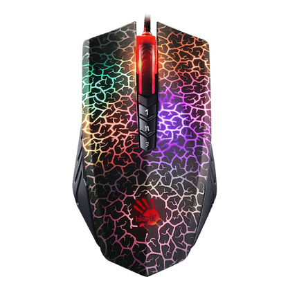 A4TECH A70 Bloody Light Strike Gaming Mouse, 6200 DPI Wired Gaming Mouse with 6 Sniper Modes, Optical Gaming Mouse for FPS & Esports