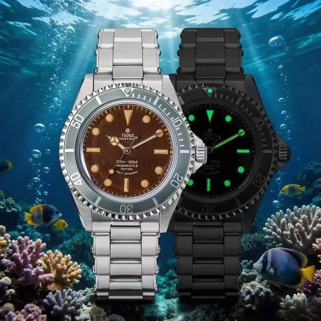 THORN T023 New Diver Watch Men PT5000 Automatic Watch 40MM Mechanical Wristwatch Sapphire 200m Waterproof Vintage Luxury Watches