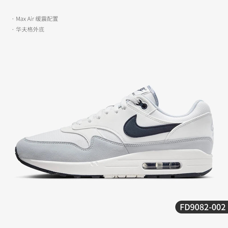 Αυθεντικά ανδρικά αθλητικά παπούτσια Nike Air Max 1 χαμηλού ύψους με αερόστρωμα, ρετρό στυλ, FD9082-002