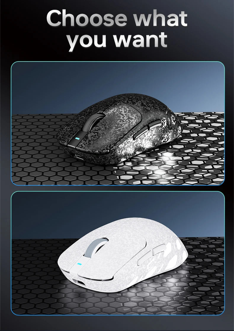 AJAZZ AJ199 Wireless Gaming Mouse, PAW3311 24000 DPI Bluetooth, Wired & Wireless Lightweight Gaming Mouse for PC, Laptop & Esports