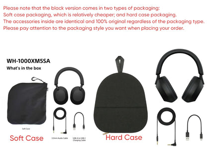 Sony WH-1000XM5 Wireless Noise Cancelling Headphones – Premium Bluetooth 5.2 Over-Ear HiFi Headset with 30mm Driver, Microphone, Long Battery Life