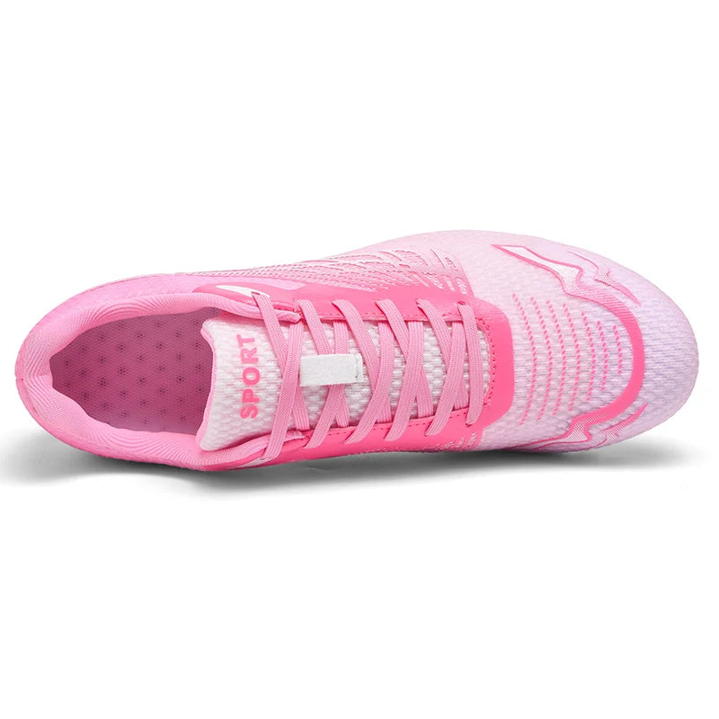 Outdoor Men Woman Track & Field Running Shoes Professional Competition Nail Sneakers Anti-Slip Student Training Shoes