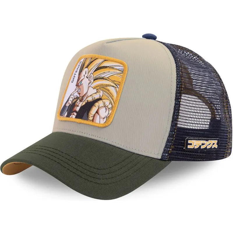 Casquette de baseball en coton Dragon Ball Styles Anime Son Goku - Hommes et femmes - Hip-hop - Papa - Casquette en maille ajustable - Casquette de camionneur