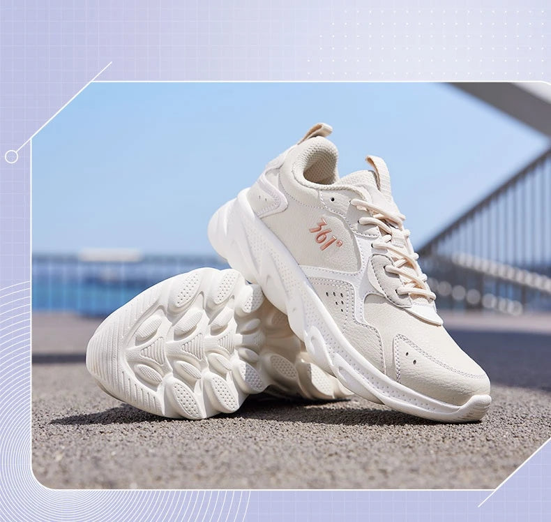 361 Degrees Women's Running Sports Shoes Shock Absorption Rebound All-match Fashion Comfortable Sneakers Male 682232237