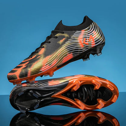 New Men's Soccer Shoes Match Outdoor Sneakers Grass Cleats Hot-selling Football Boots Non-Slip Boys High-quality High-top Light