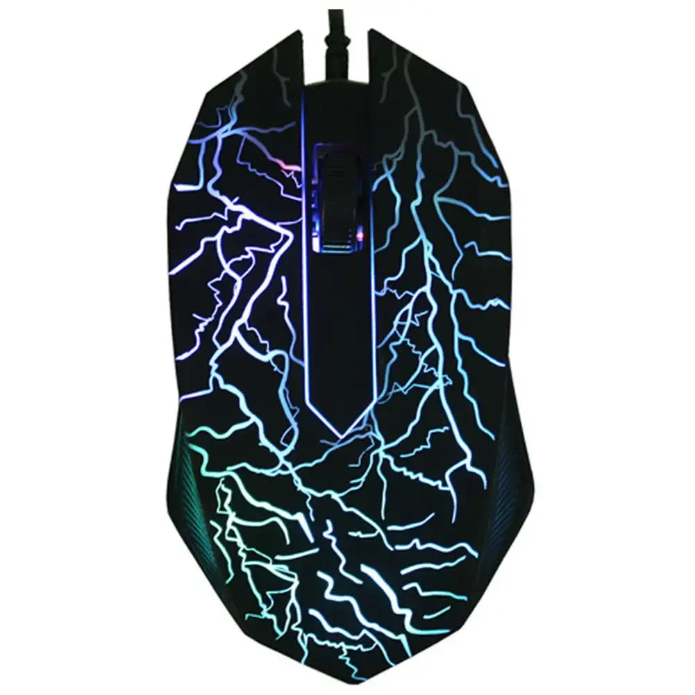 2400 DPI USB žičani gaming miš s LED pozadinskim osvjetljenjem, profesionalni ergonomski gamerski miš za PC, prijenosno računalo i MacBook
