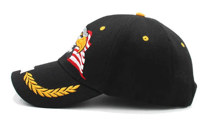 New Men's Animal Baseball Cap Patriotic Bald Eagle and American Flag Snapback Caps For Women USA 3D Embroidery Farm Trucker Hats