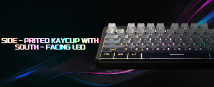 ATTACK SHARK X87 kabellose mechanische Gaming-Tastatur, Tri-Mode BT5.0/2.4GHz/USB-C, Gasket, Hot-Swappable Custom Keyboard, vorglubriziert
