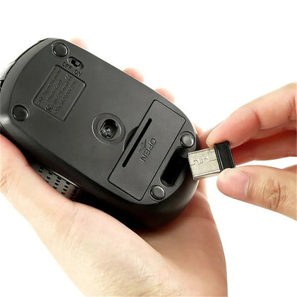 Wireless Mouse 2.4G Silent Optical Mouse with Adjustable 1600 DPI, Portable Wireless Mouse for Laptop, Notebook, PC & MacBook