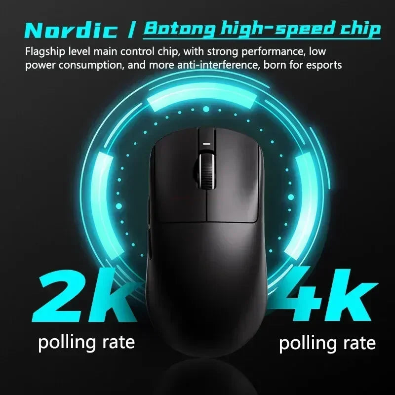 VXE Dragonfly R1 Pro Max Gaming Mouse, Wireless Bluetooth Gaming Mouse with PAW3395 Sensor, Rechargeable Lightweight Ergonomic Esports Mouse