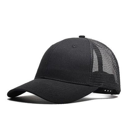 Baseballkasket til mænd og kvinder, sommer, udendørs, camouflage, solhat, åndbar mesh-kasket, ensfarvet, snapback, casquette, benfarvet, til mænd