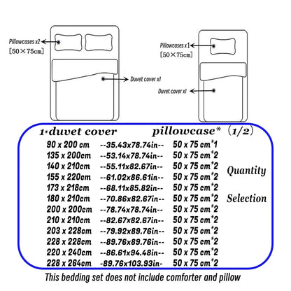 Kuromi Duvet Cover Cute Pillowcase Bedding Set Adult Boy Girl Bedroom Decoration Children Gift Single Double Large Size
