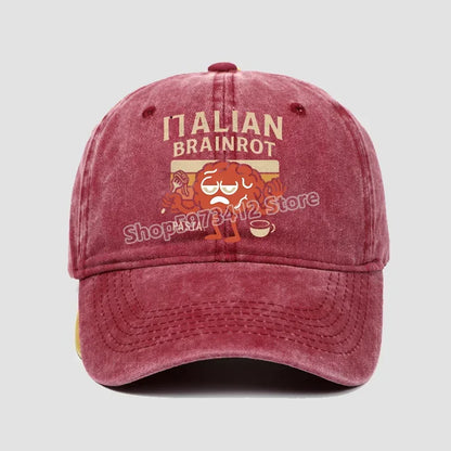 Italské Brainrot Dámské Pánské Čepice Dětské Baseballové čepice Doplňky Čepice pro chlapce a dívky Nastavitelné Pánské Trucker Sluneční čepice Dárky pro děti