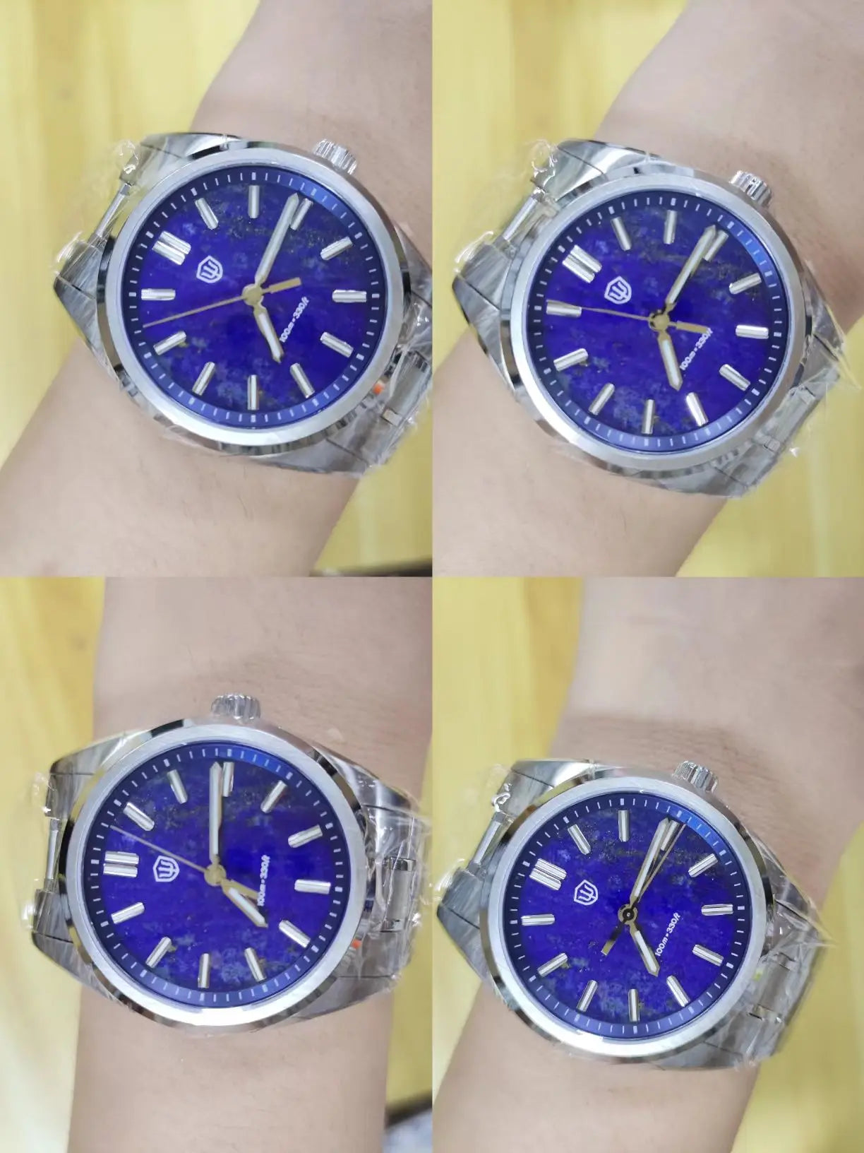 Watchdives WD0003B ‌Aventurine Dial Watch VH31 Quartz Movement Sapphire Crystal Luminous 100m Waterproof 36mm Vintage Watches
