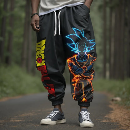 2026 Pantalon de survêtement d'été tendance pour homme, imprimé Dragon Ball Z (anime japonais) avec Majin Buu, style Harajuku Y2K, streetwear, leggings d'extérieur