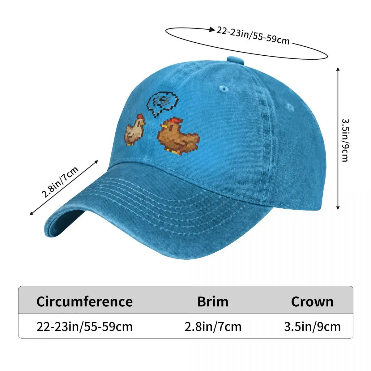 Summer Cap Sun Visor Unhappy Chickens Hip Hop Caps Stardew Valley Game Abigail Sebastian Cowboy Hat Peaked Hats