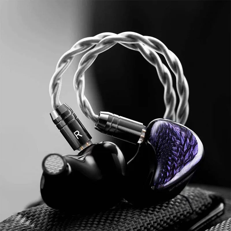 Kinera Celest Wyvern Black Dragon In-Ear HiFi Earphones 10mm LCP Dynamic Drive Music Gaming Earphones 3.5mm Type-C Lightning MIC