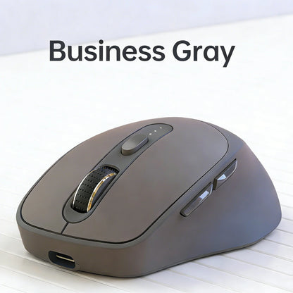 FREEWOLF X7 Wireless Mouse Bluetooth 2.4G Dual Mode Rechargeable Silent Ergonomic Mouse, 4000DPI Adjustable Precision Mouse for PC Laptop Mac