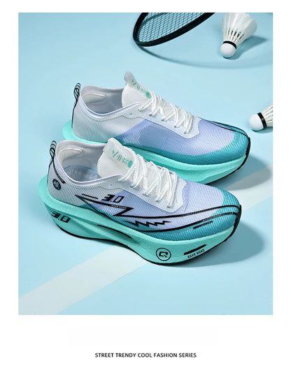 Herresneakers i mesh – komfortable tennissko til mænd – løbesko med Carbon Board 3.0-støddæmpning – til sportstræning og jogging – specialdesignede joggesko