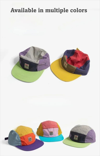 Retro Japanese Style Hip-hop Hats Thin 5 Panel Flat Brimmed Baseball Cap Breathable Quick-drying Sunscreen Hat Unisex