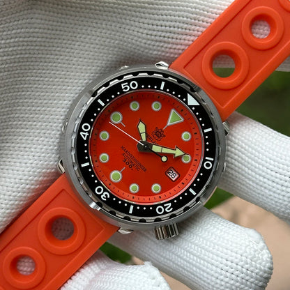 STEELDIVE Popular SD1975 47.5MM Case Red Dial 300M Waterproof AR Sapphire Glass Tuna Dive Mens  NH35 Automatic Watches for You