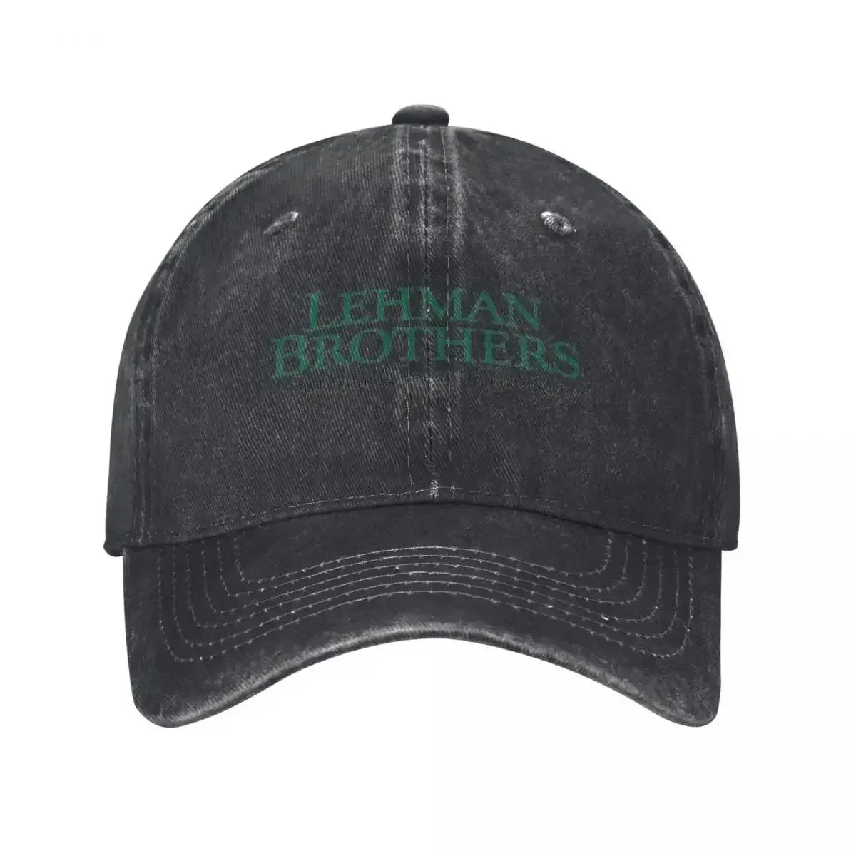 Retro Lehman Brothers Risk Management Department 2008 Trucker Hat Unisex Distressed Washed Headwear Outdoor Running Golf Cap Hat