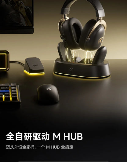 MCHOSE V9 Turbo Wireless Gaming Headset with Microphone, Four-Mode Esports Headphones, Over-Ear Bluetooth Gaming Headset with Professional Audio