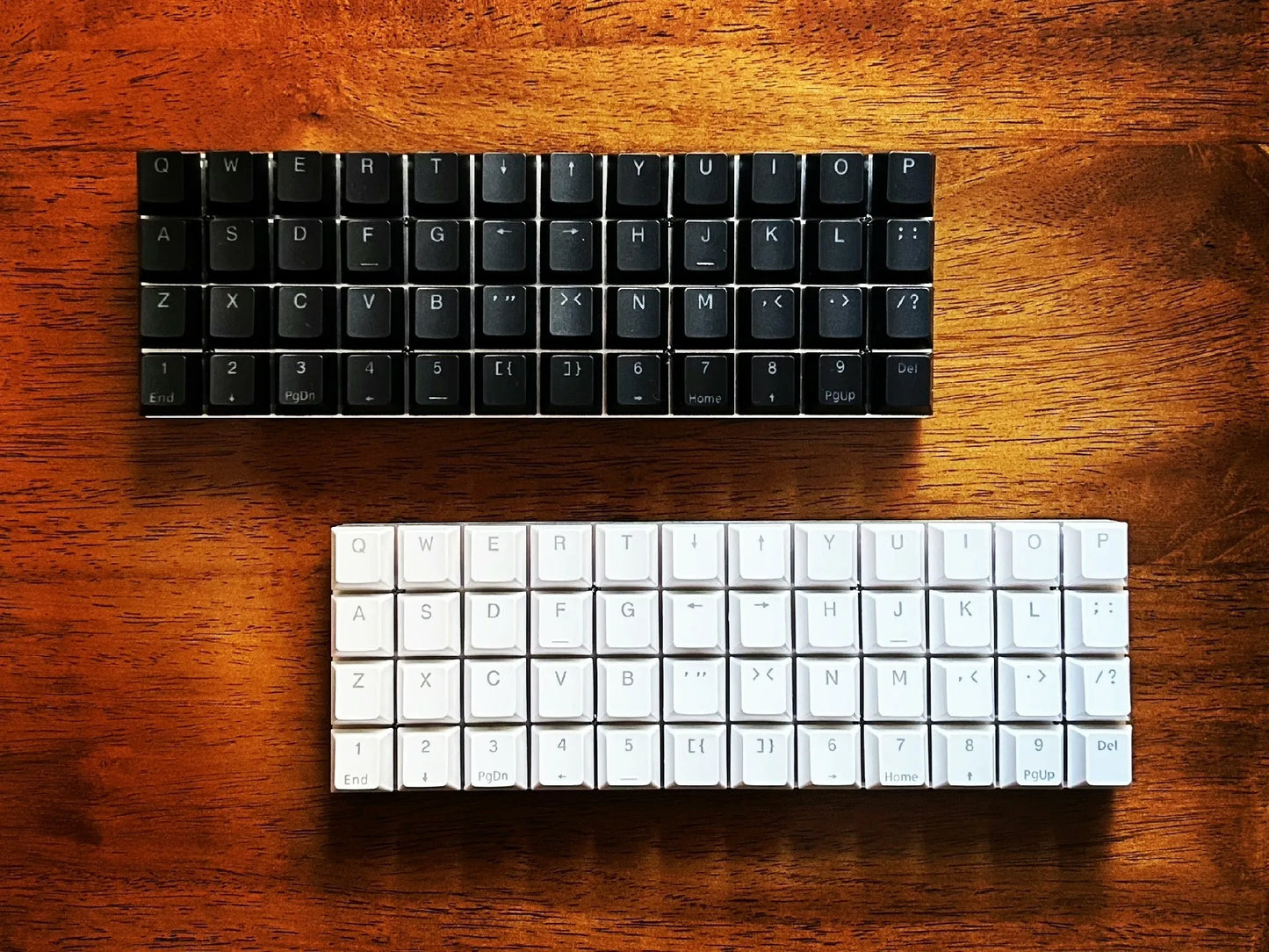 Planck 48 Wired Keyboards Full 1u Orthogonal Inline Keyboard Single Mode Customized Hot-Swap Mechanical Gaming Keyboard Gifts