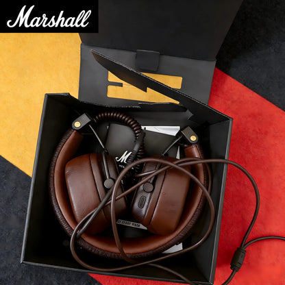 Auriculares supraaurales Bluetooth inalámbricos Marshall Major V 5 – sonido estéreo de graves profundos, headset deportivo y gaming con micrófono, auriculares inalámbricos y con cable