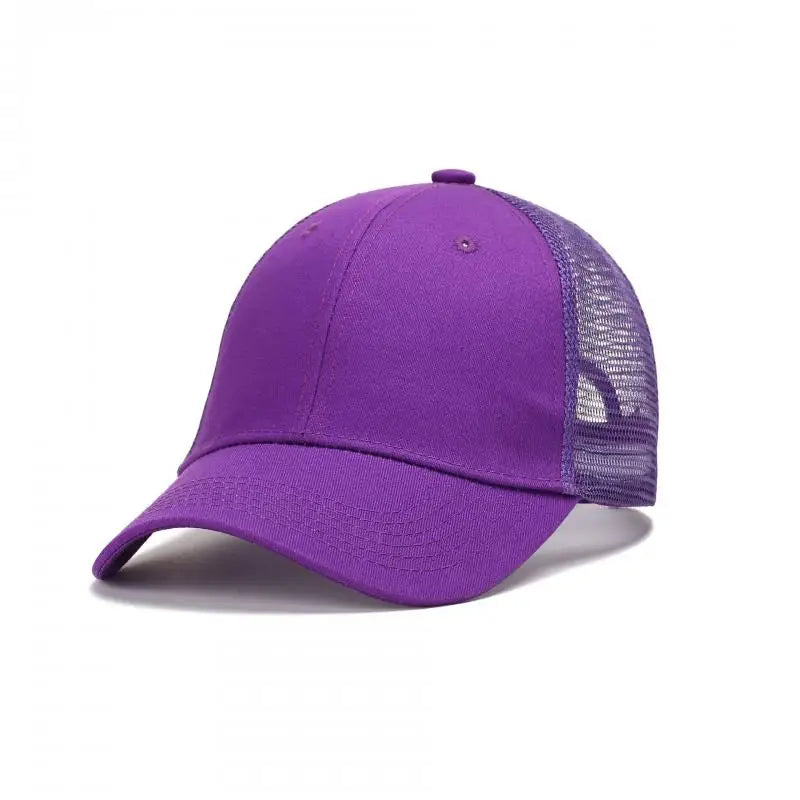 Baseballkasket til mænd og kvinder, sommer, udendørs, camouflage, solhat, åndbar mesh-kasket, ensfarvet, snapback, casquette, benfarvet, til mænd