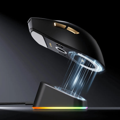 MCHOSE K7 Ultra Wireless Gaming Mouse with 8K Polling Rate, PAW3950 Sensor, Magnetic Charging Dock, 42,000 DPI Lightweight Esports Mouse