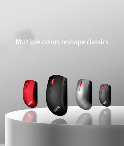 Lenovo ThinkPad Office Mouse Bluetooth + Wireless Dual-Mode Mouse, Ergonomic Wireless Office Mouse, 1200 DPI Portable Laptop Mouse