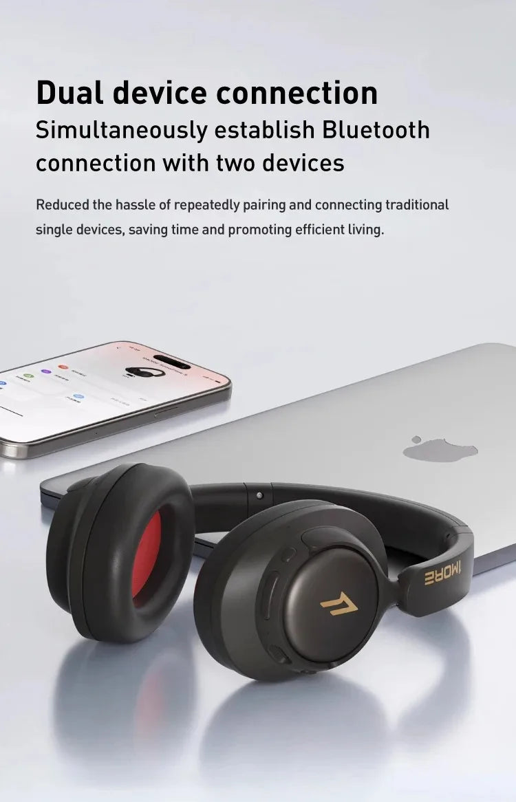 1MORE SonoFlow S Wireless Headphones with 42dB ANC, Hi-Res LDAC Audio, Bluetooth Noise Cancelling Headphones, 90H Playtime