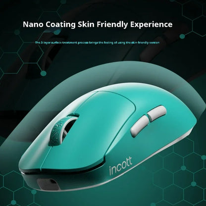 Incott G23 V2 Wireless Gaming Mouse PAW3395, 47g Lightweight Gaming Mouse, 3-Mode Bluetooth & 2.4GHz, 8000Hz Polling Rate, Ultra-Low Latency Esports Mouse