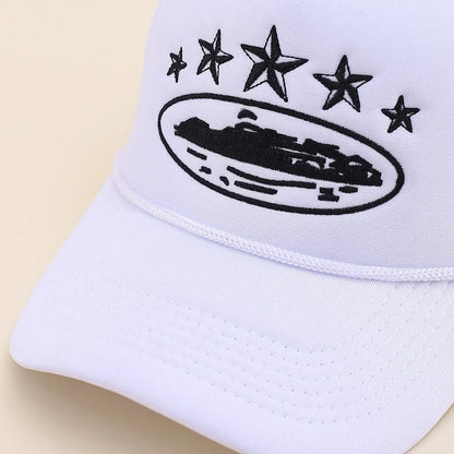 New Unisex Pentagram Baseball Hats Hip Hop Adjustable Breathable Personal Sunshade Mesh Versatile Street Fashion Trucker Caps